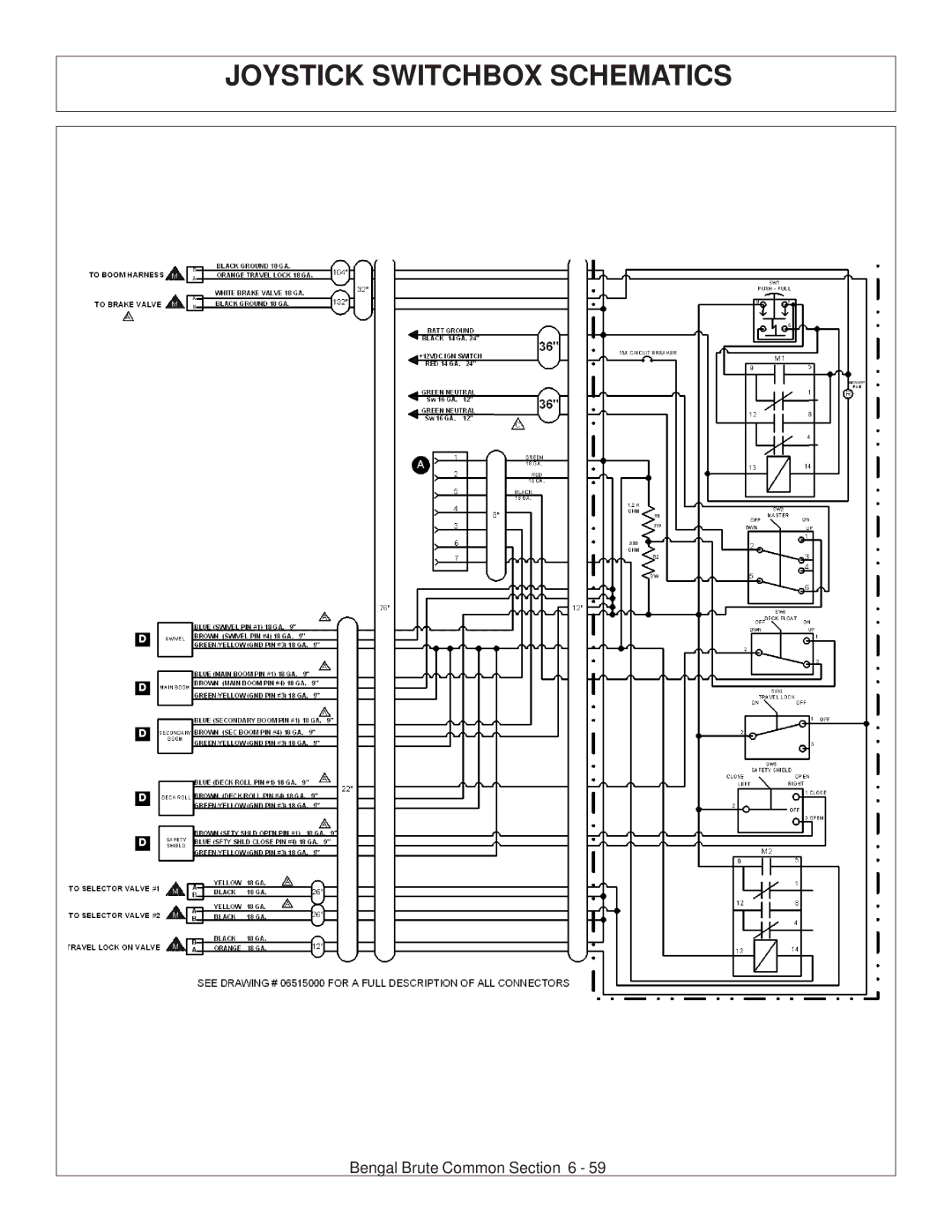 Tiger JD 62-6420 manual Joystick Switchbox Schematics 