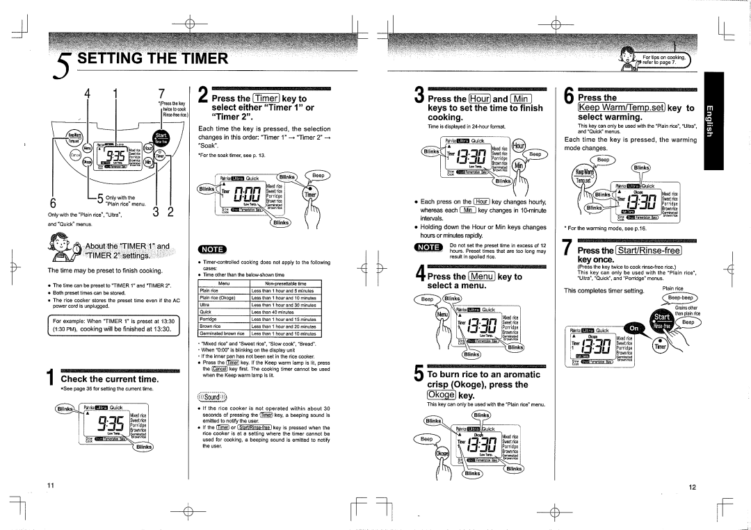 Tiger JKC-R18W, JKC-R10U, JKC-R10W, JKC-R18U manual 