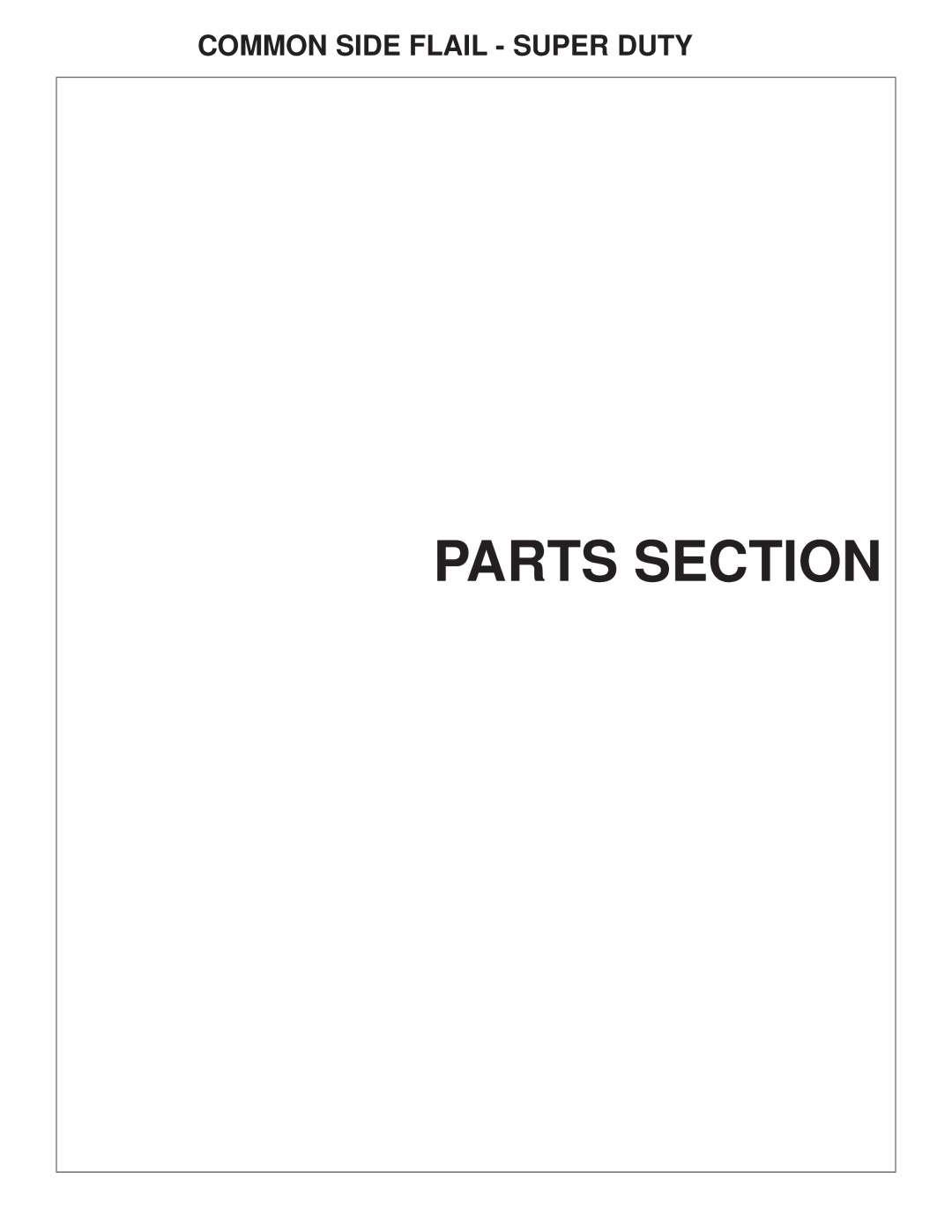 Tiger Mowers JD 5085M-105M, JD 5065M manual Parts Section 