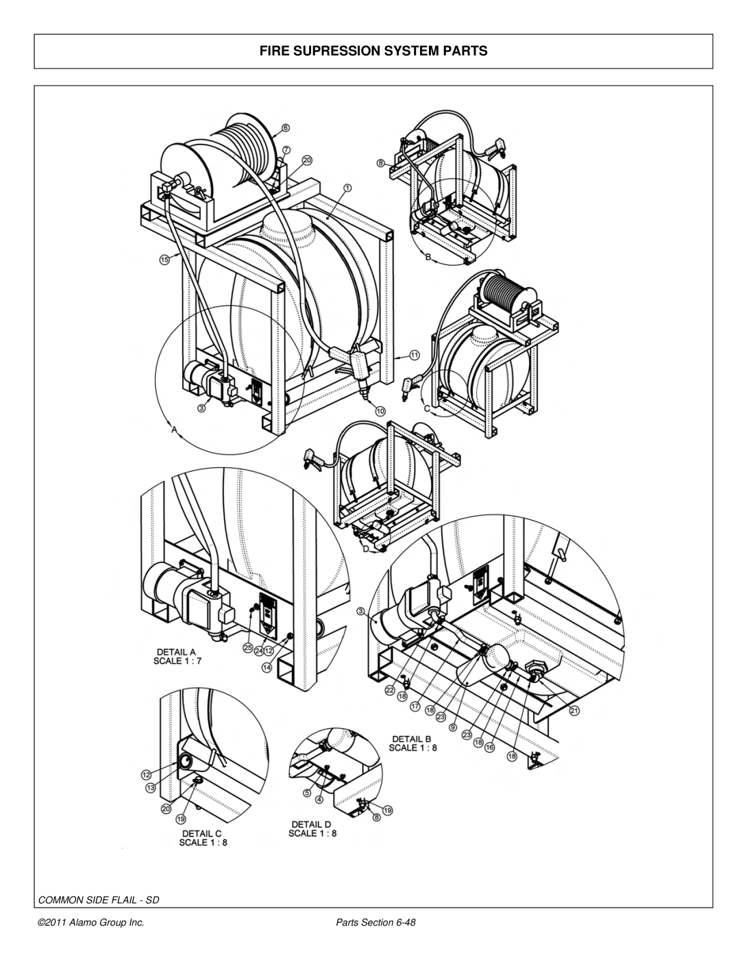 Tiger Mowers JD 5065M, JD 5085M-105M manual Fire Supression System Parts 