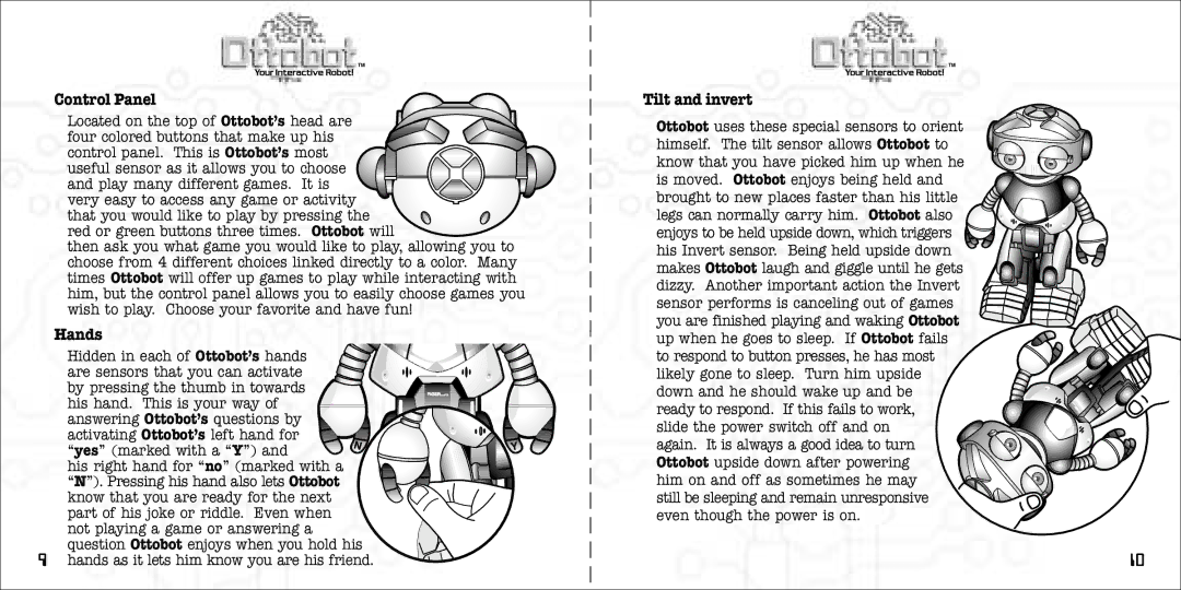 Tiger PMS280C instruction manual Hands, Tilt and invert 