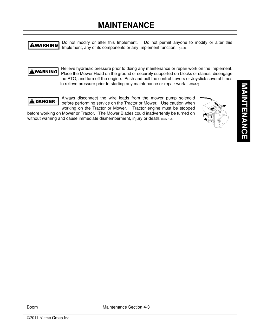 Tiger Products Co., Ltd 5101E, 5083E, 5093E manual Maintenance 