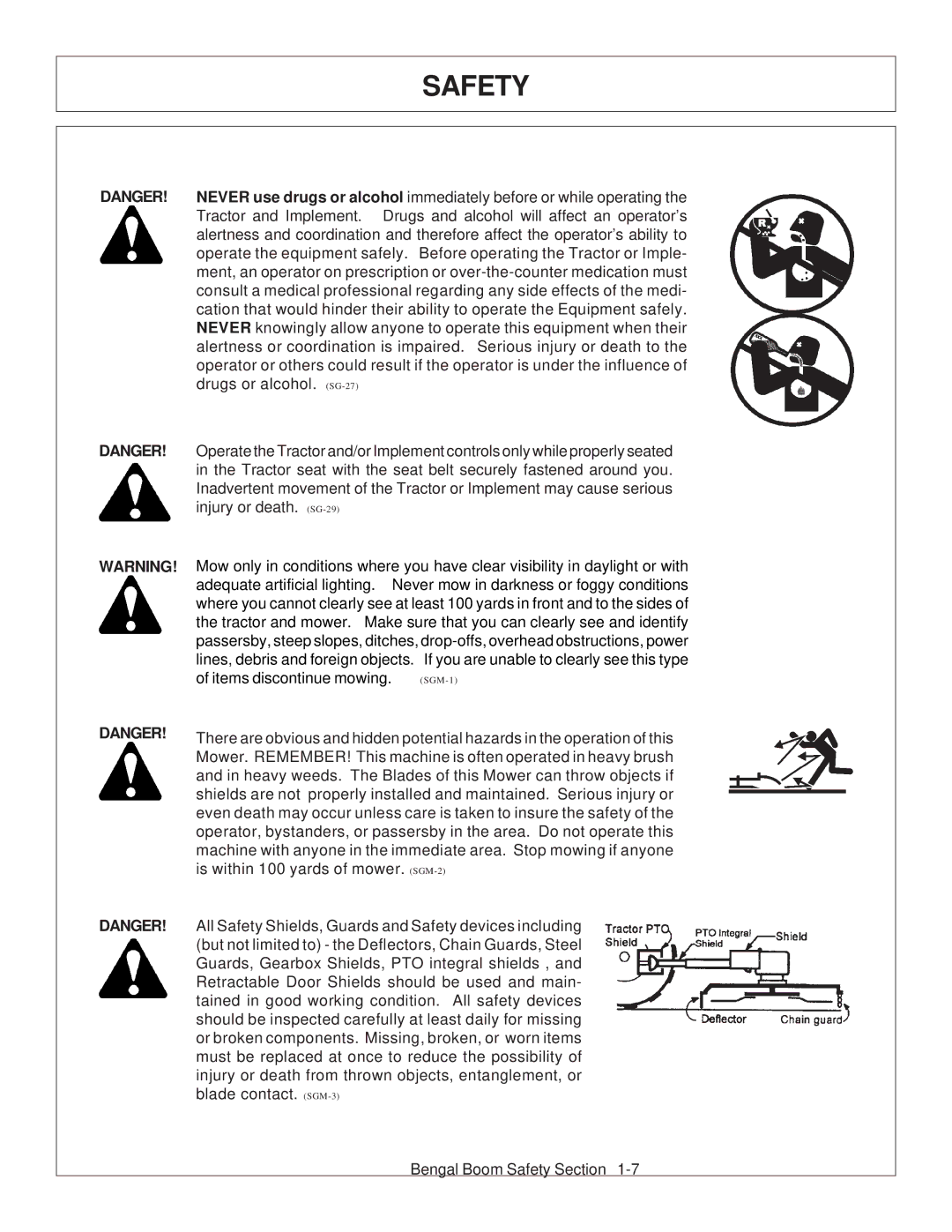 Tiger Products Co., Ltd 5093E, 5083E, 5101E manual Items discontinue mowing 