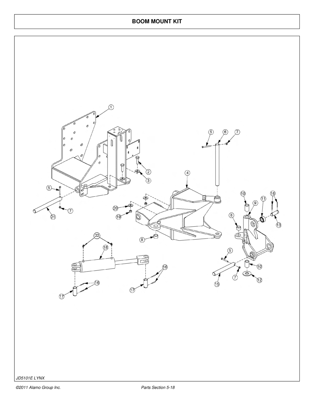 Tiger Products Co., Ltd 5101E, 5083E, 5093E manual Boom Mount KIT 