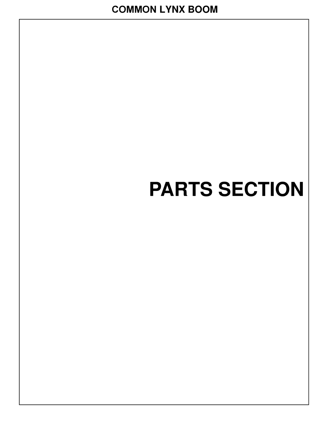 Tiger Products Co., Ltd 5093E, 5083E, 5101E manual Common Lynx Boom 