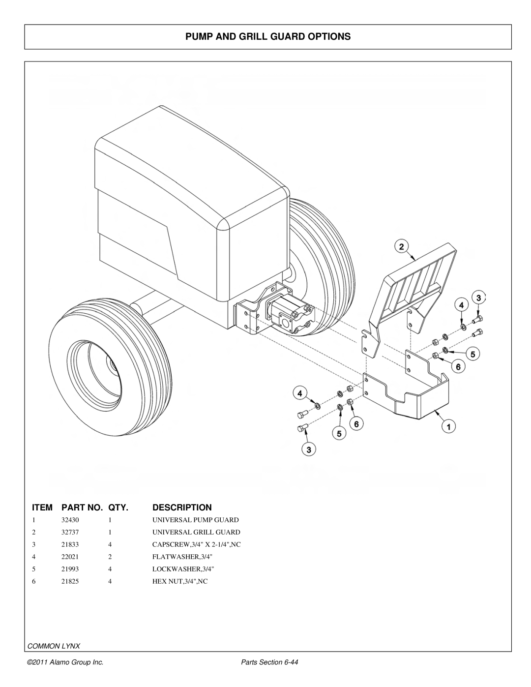 Tiger Products Co., Ltd 5101E, 5083E, 5093E manual Pump and Grill Guard Options 