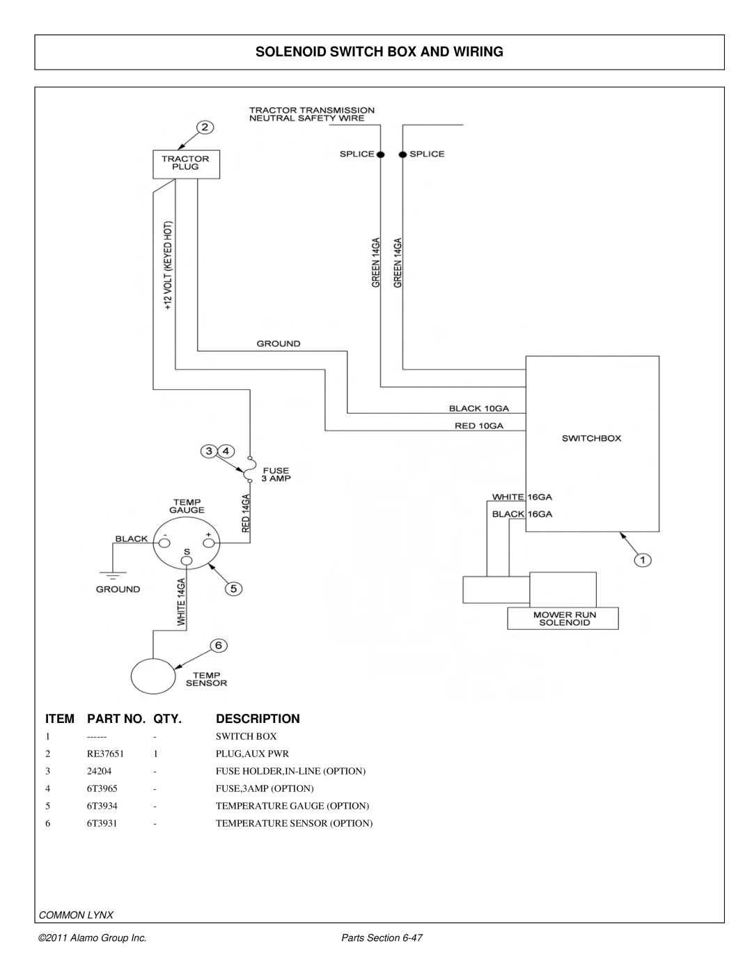 Tiger Products Co., Ltd 5101E, 5083E, 5093E manual Solenoid Switch BOX and Wiring 