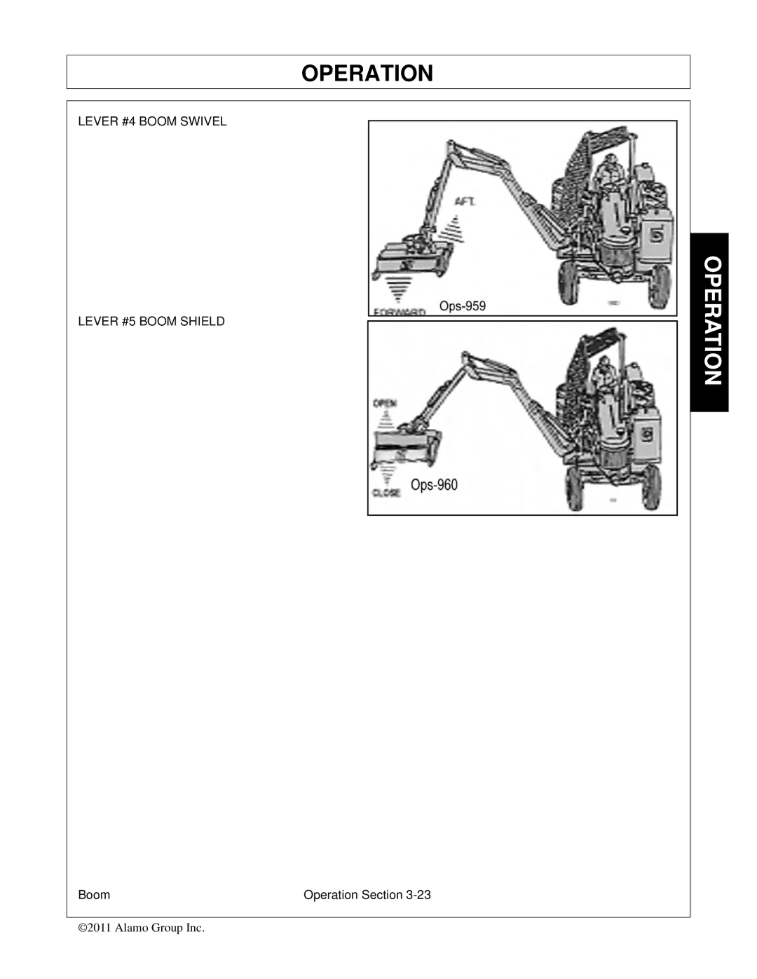 Tiger Products Co., Ltd 5083E, 5093E, 5101E manual Lever #4 Boom Swivel Lever #5 Boom Shield 