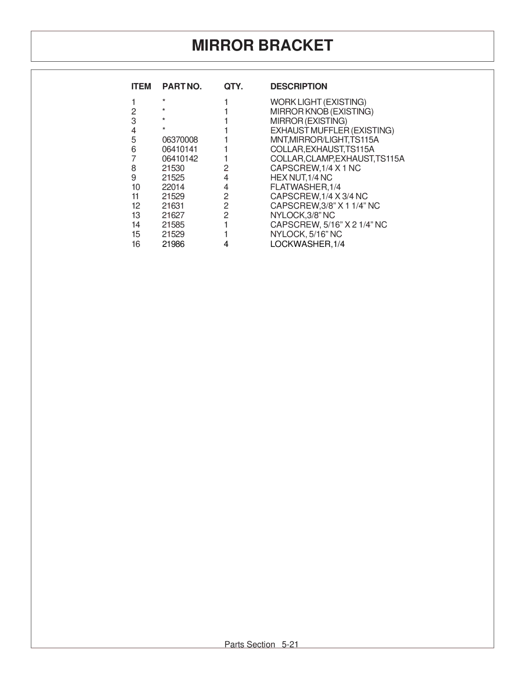 Tiger Products Co., Ltd 6020009 manual Work Light Existing 