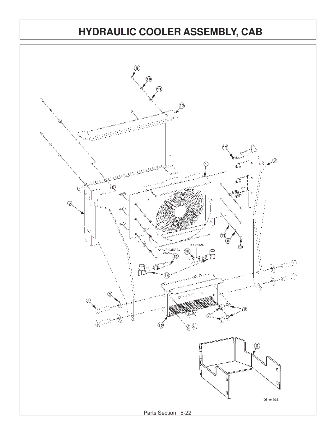 Tiger Products Co., Ltd 6020009 manual Hydraulic Cooler ASSEMBLY, CAB 