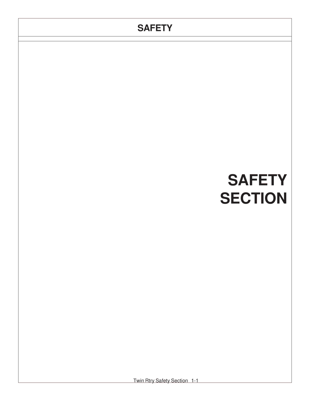 Tiger Products Co., Ltd 6020009 manual Safety Section 