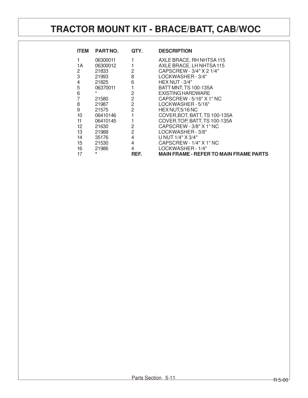 Tiger Products Co., Ltd 6020009 manual Axle BRACE, RH Nhtsa 