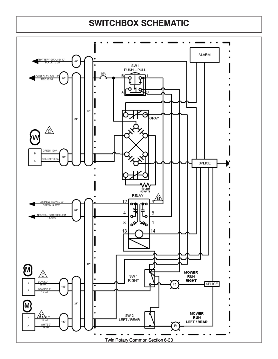 Tiger Products Co., Ltd 6020009 manual Switchbox Schematic, Twin Rotary Common Section 