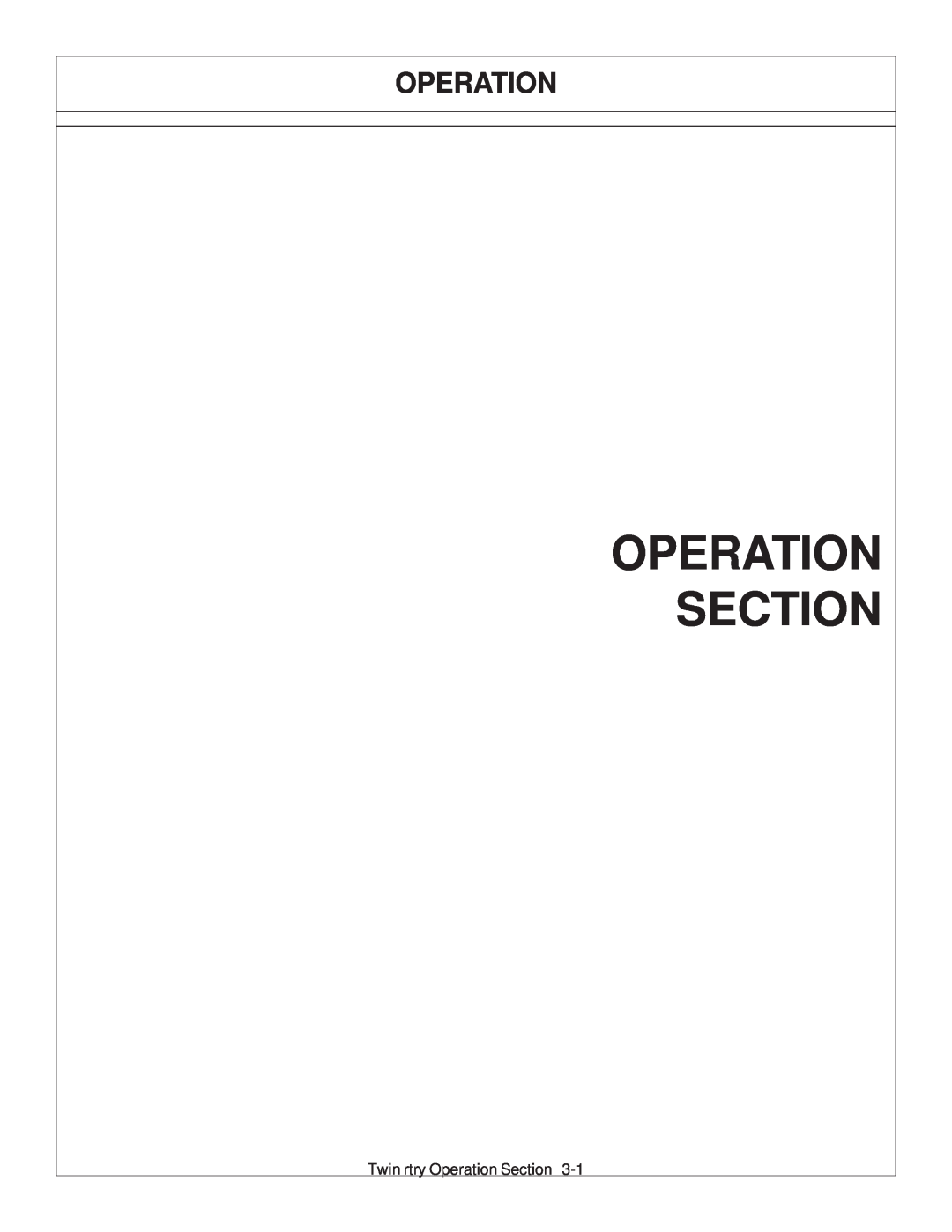 Tiger Products Co., Ltd 6020009 manual Operation Section 