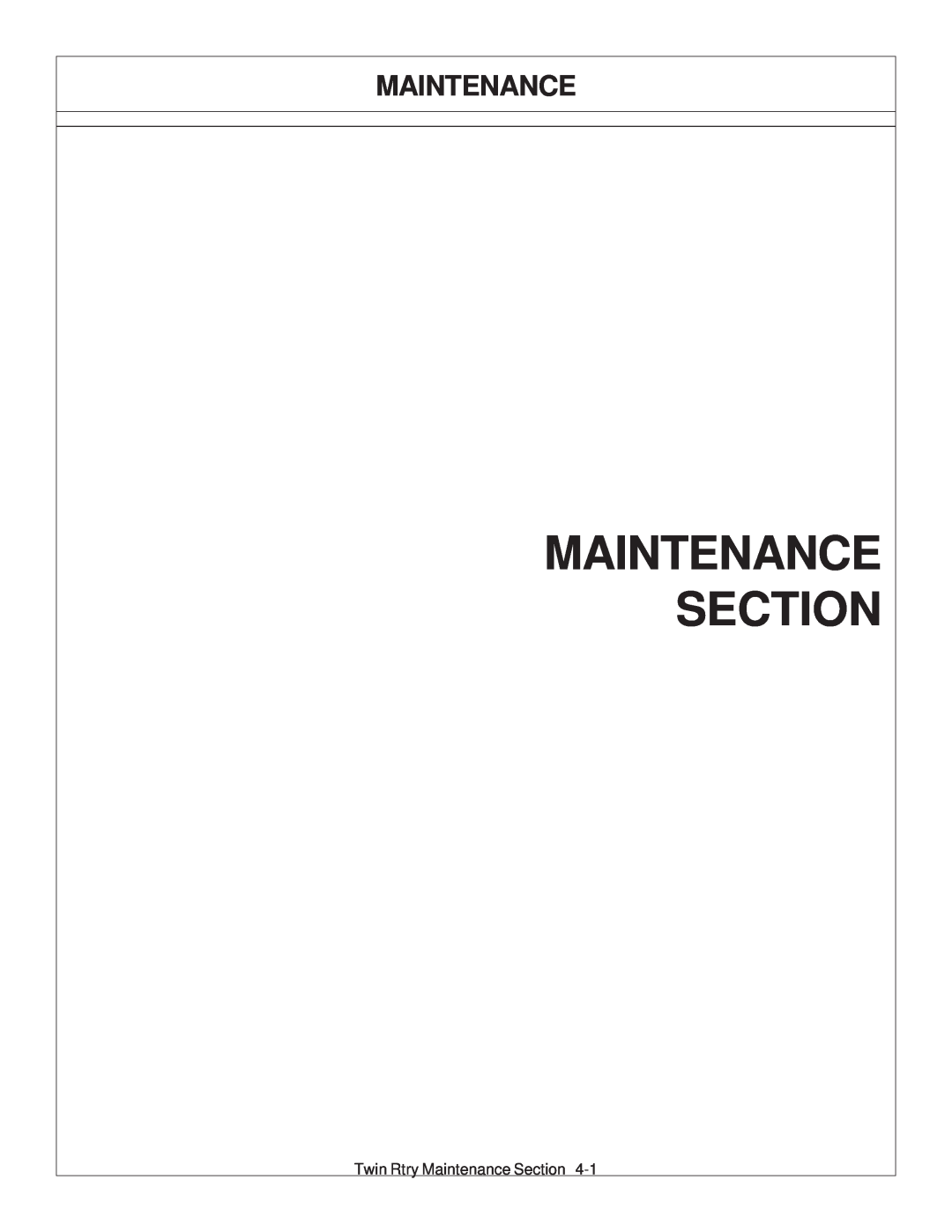 Tiger Products Co., Ltd 6020009 manual Maintenance Section 