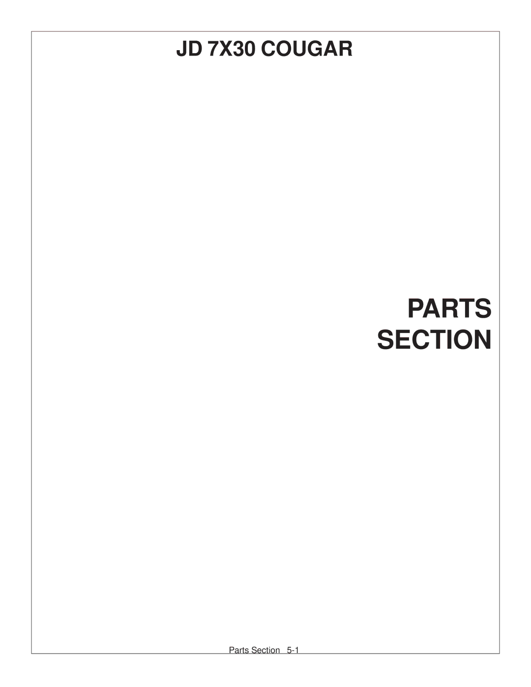 Tiger Products Co., Ltd 7X30 manual Parts Section 