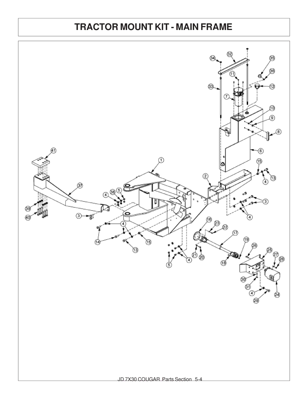 Tiger Products Co., Ltd 7X30 manual Tractor Mount KIT Main Frame 