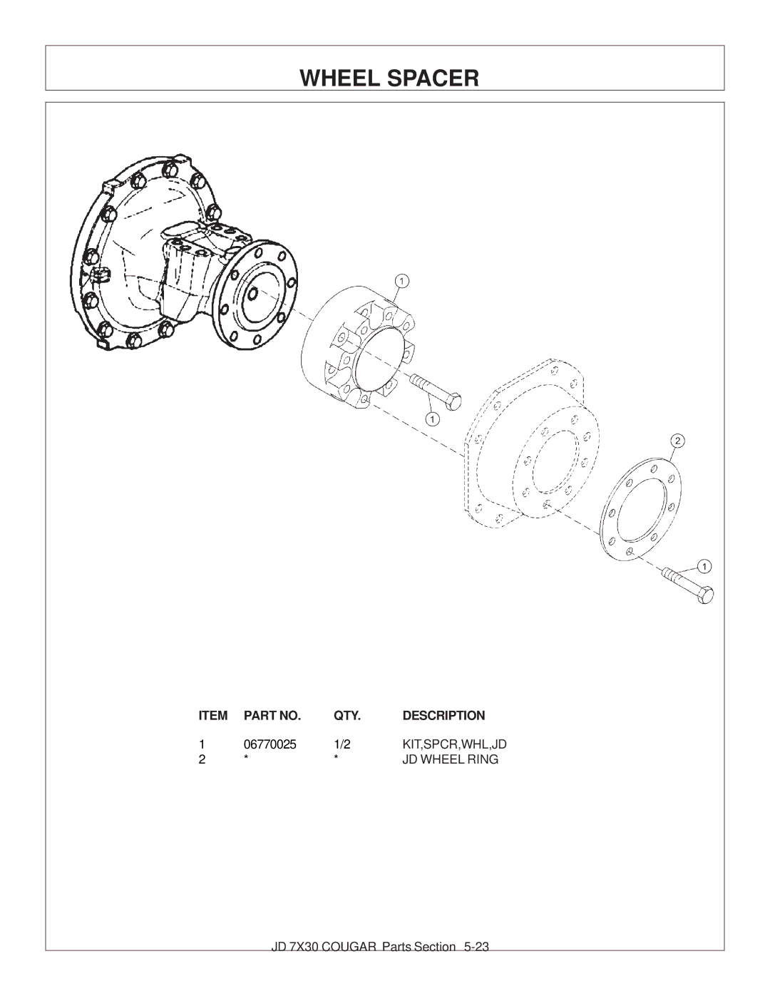 Tiger Products Co., Ltd 7X30 manual Wheel Spacer 