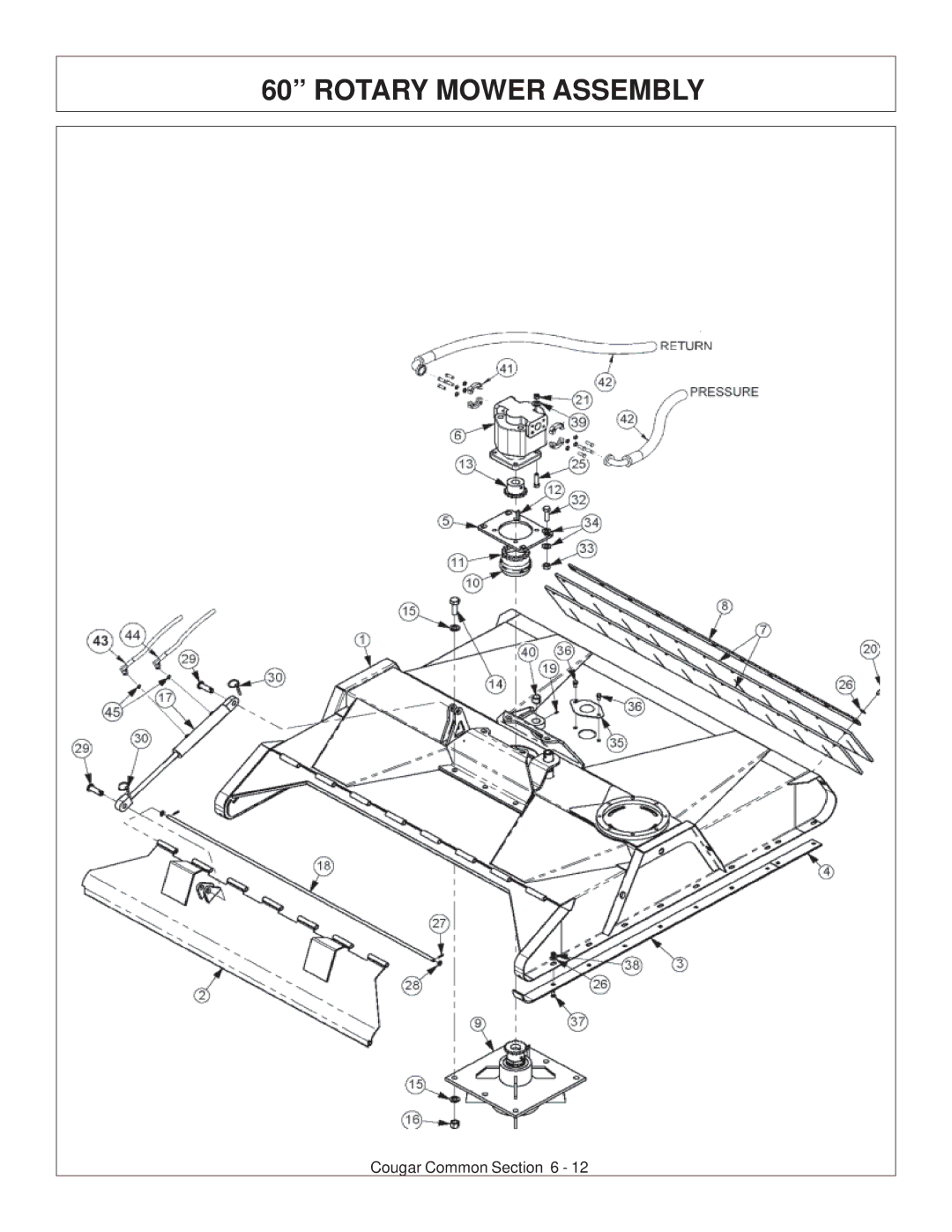 Tiger Products Co., Ltd 7X30 manual Rotary Mower Assembly 