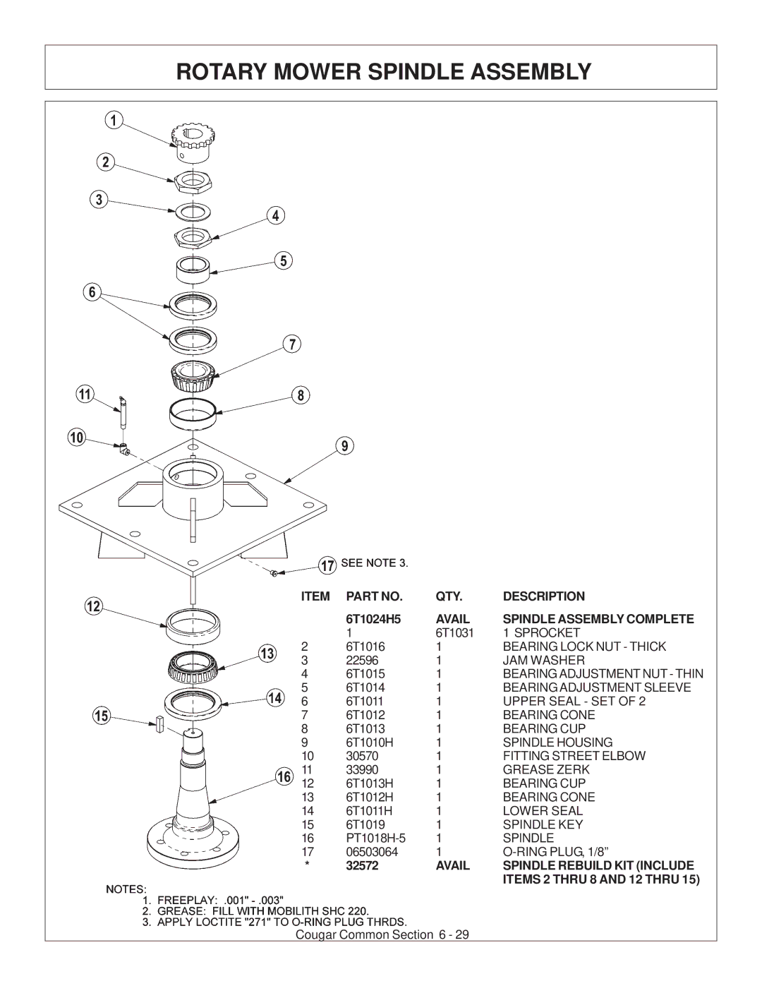 Tiger Products Co., Ltd 7X30 manual Rotary Mower Spindle Assembly, Avail Spindle Assembly Complete 