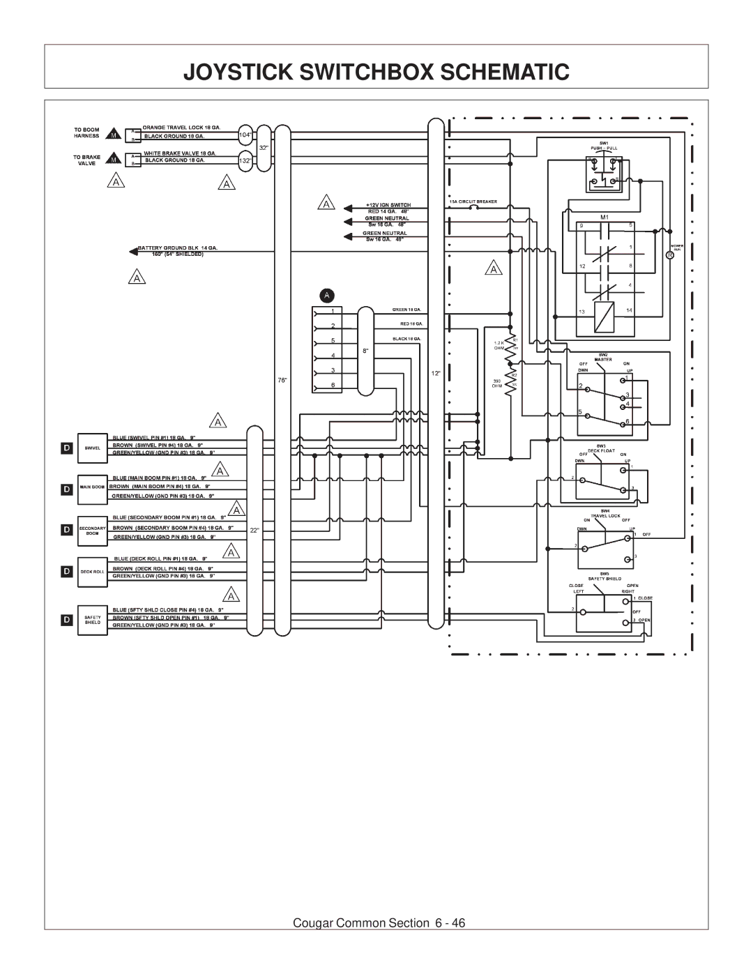 Tiger Products Co., Ltd 7X30 manual Joystick Switchbox Schematic 