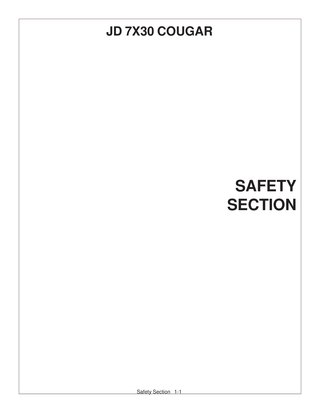 Tiger Products Co., Ltd 7X30 manual Safety Section 