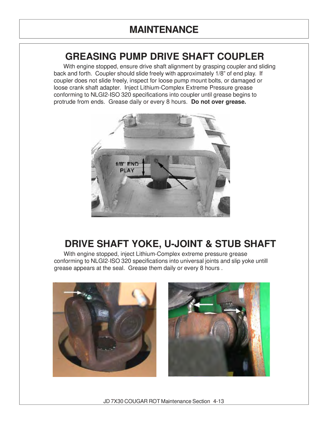 Tiger Products Co., Ltd 7X30 manual Maintenance Greasing Pump Drive Shaft Coupler, Drive Shaft YOKE, U-JOINT & Stub Shaft 