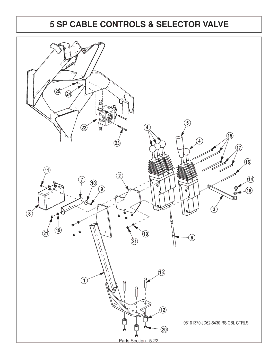 Tiger Products Co., Ltd CNH T6010-80 manual SP Cable Controls & Selector Valve 