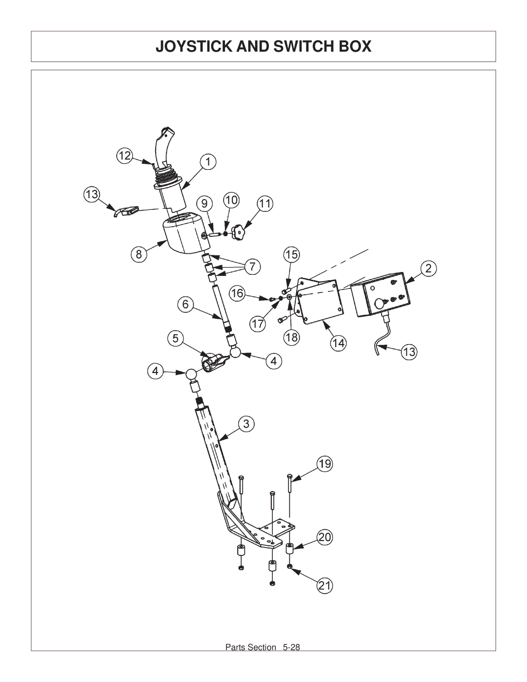 Tiger Products Co., Ltd CNH T6010-80 manual Joystick and Switch BOX 