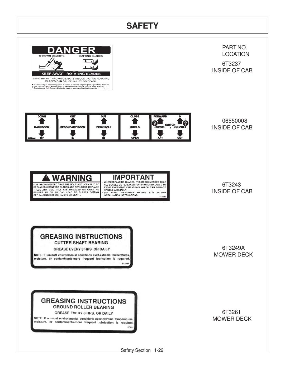 Tiger Products Co., Ltd CNH T6010-80 manual Location 6T3237 Inside of CAB 