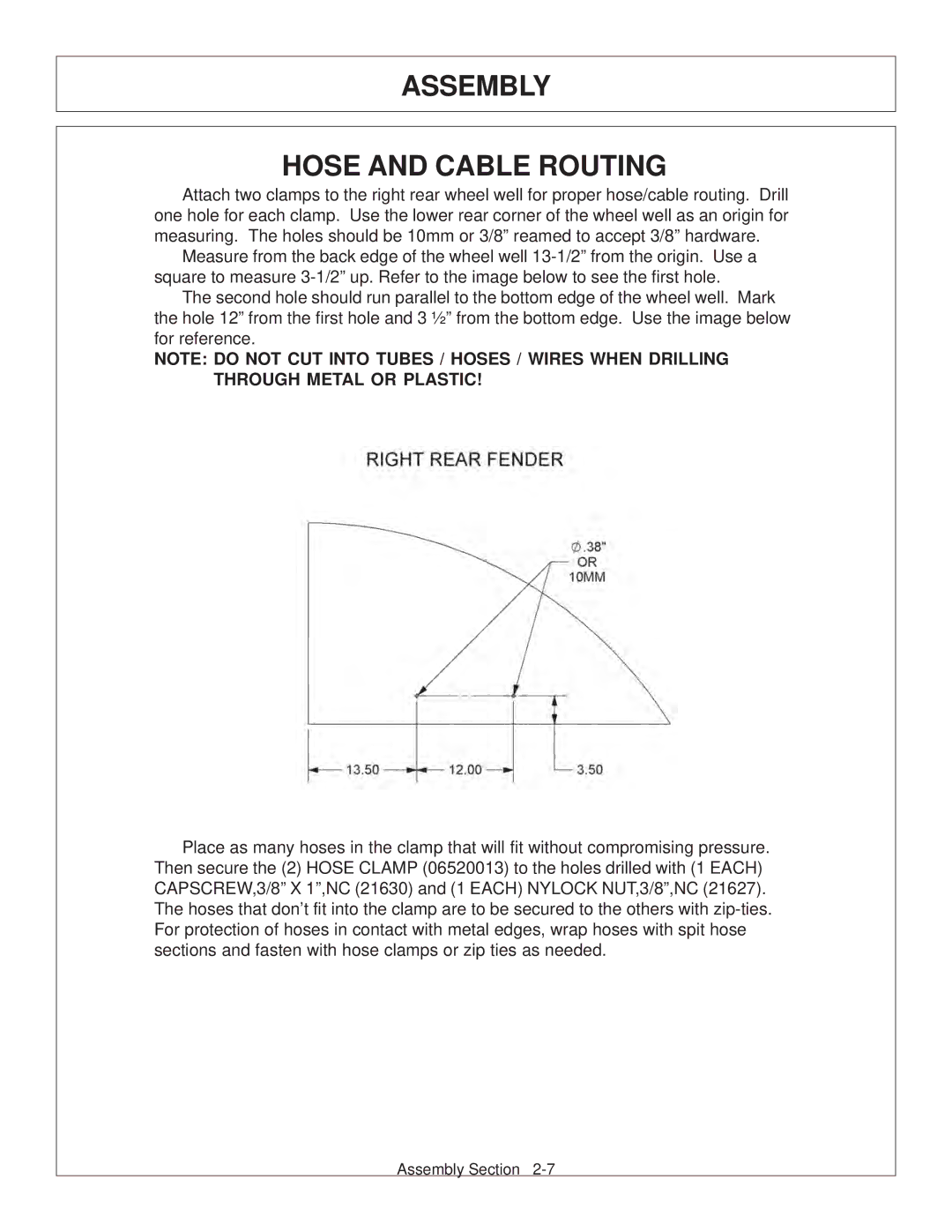 Tiger Products Co., Ltd CNH T6010-80 manual Assembly Hose and Cable Routing 