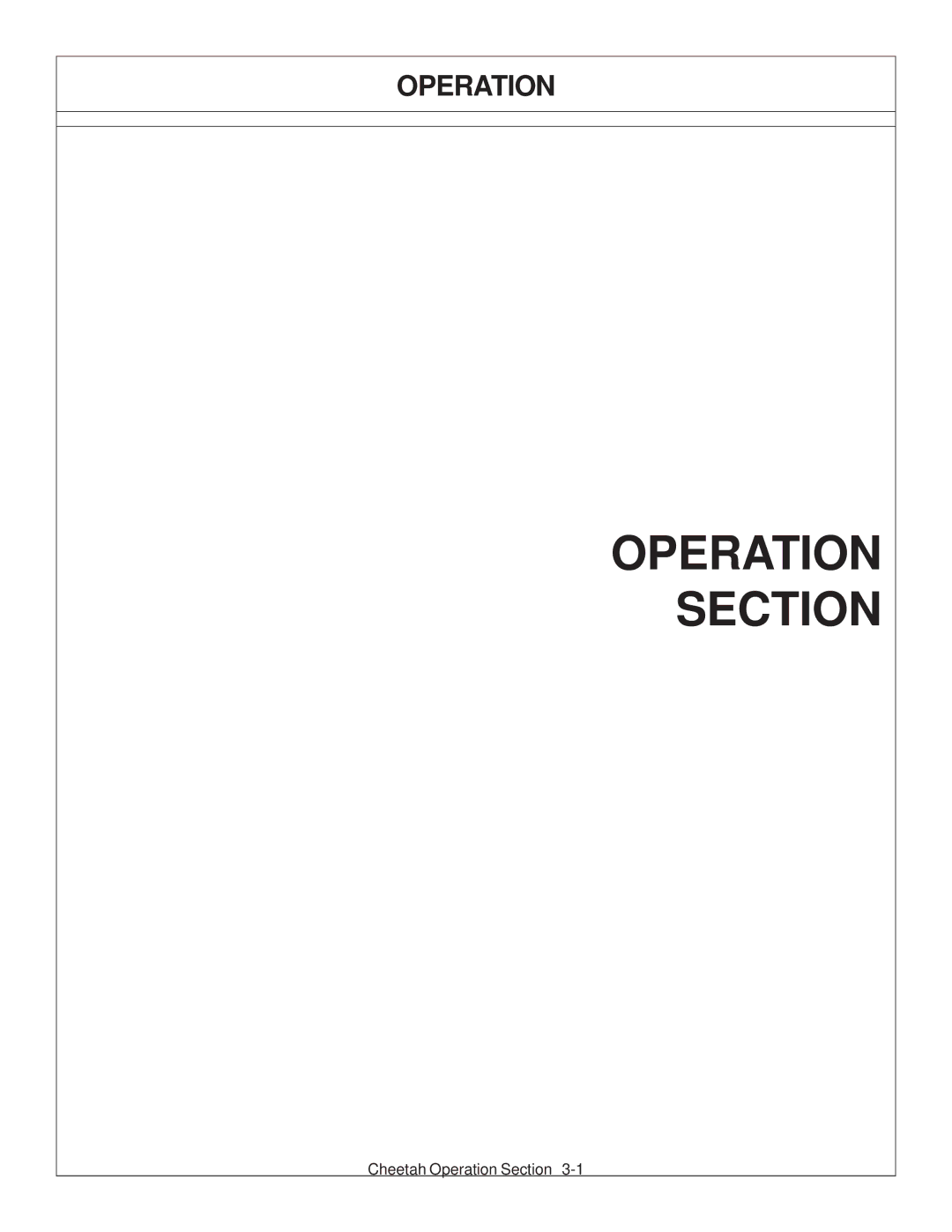 Tiger Products Co., Ltd JD 5083E, JD 5101E, JD 5093E manual Operation Section 