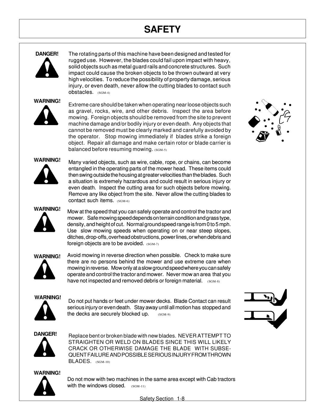 Tiger Products Co., Ltd JD 72-7520 manual Safety 