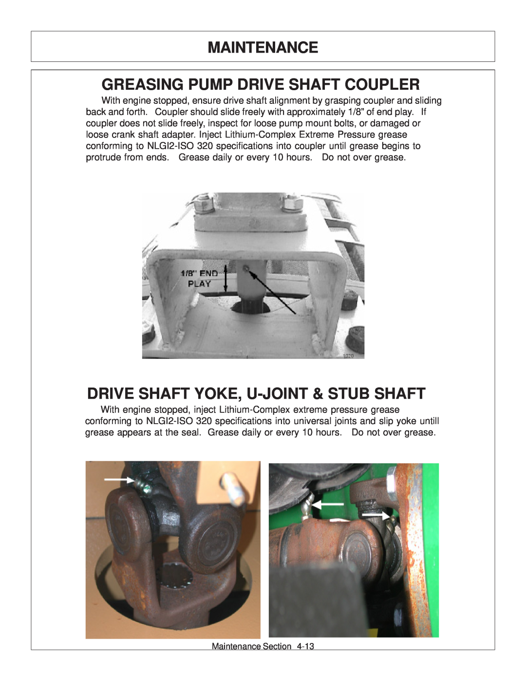 Tiger Products Co., Ltd JD 72-7520 Maintenance Greasing Pump Drive Shaft Coupler, Drive Shaft Yoke, U-Joint & Stub Shaft 