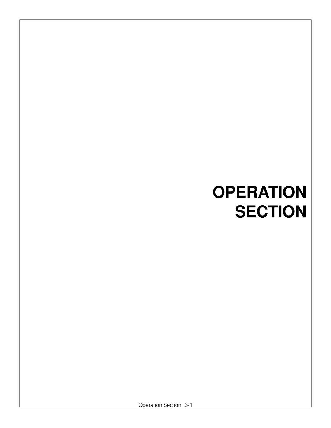 Tiger Products Co., Ltd M105X/S manual Operation Section 