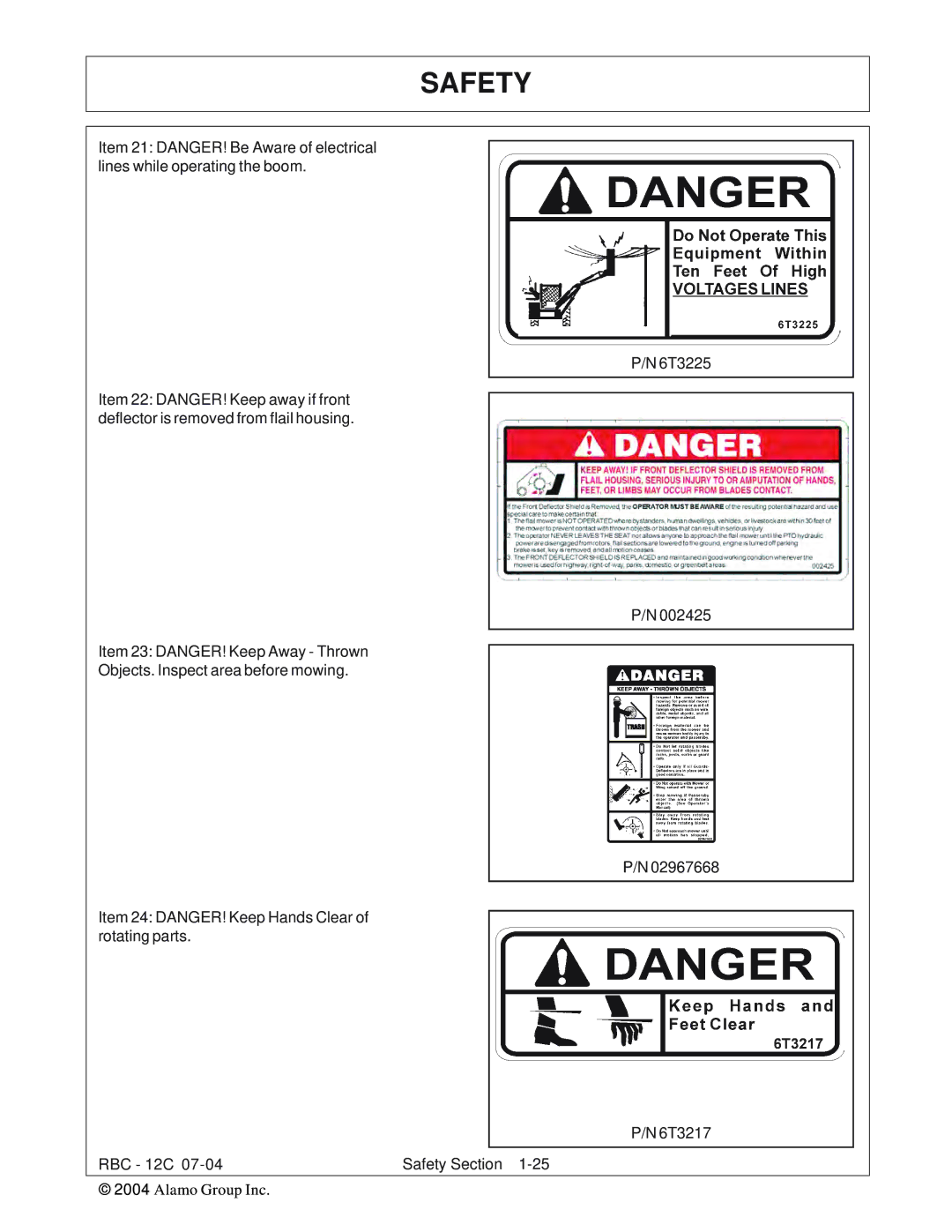 Tiger Products Co., Ltd RBF-12C manual Safety 