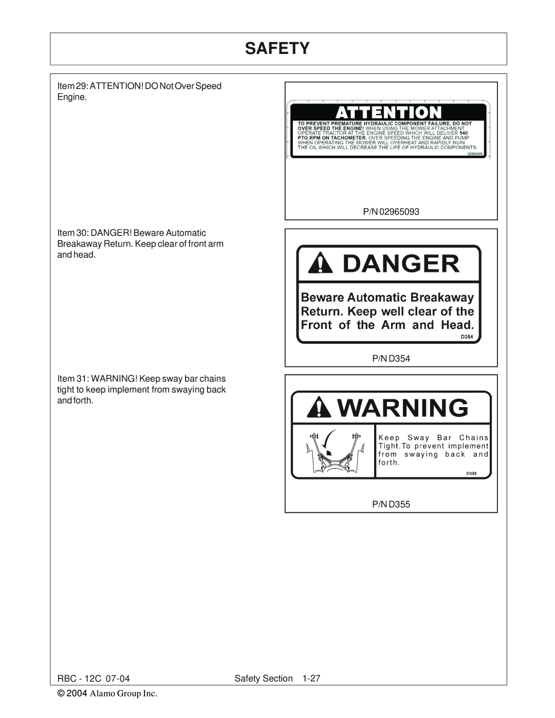 Tiger Products Co., Ltd RBF-12C manual Safety 