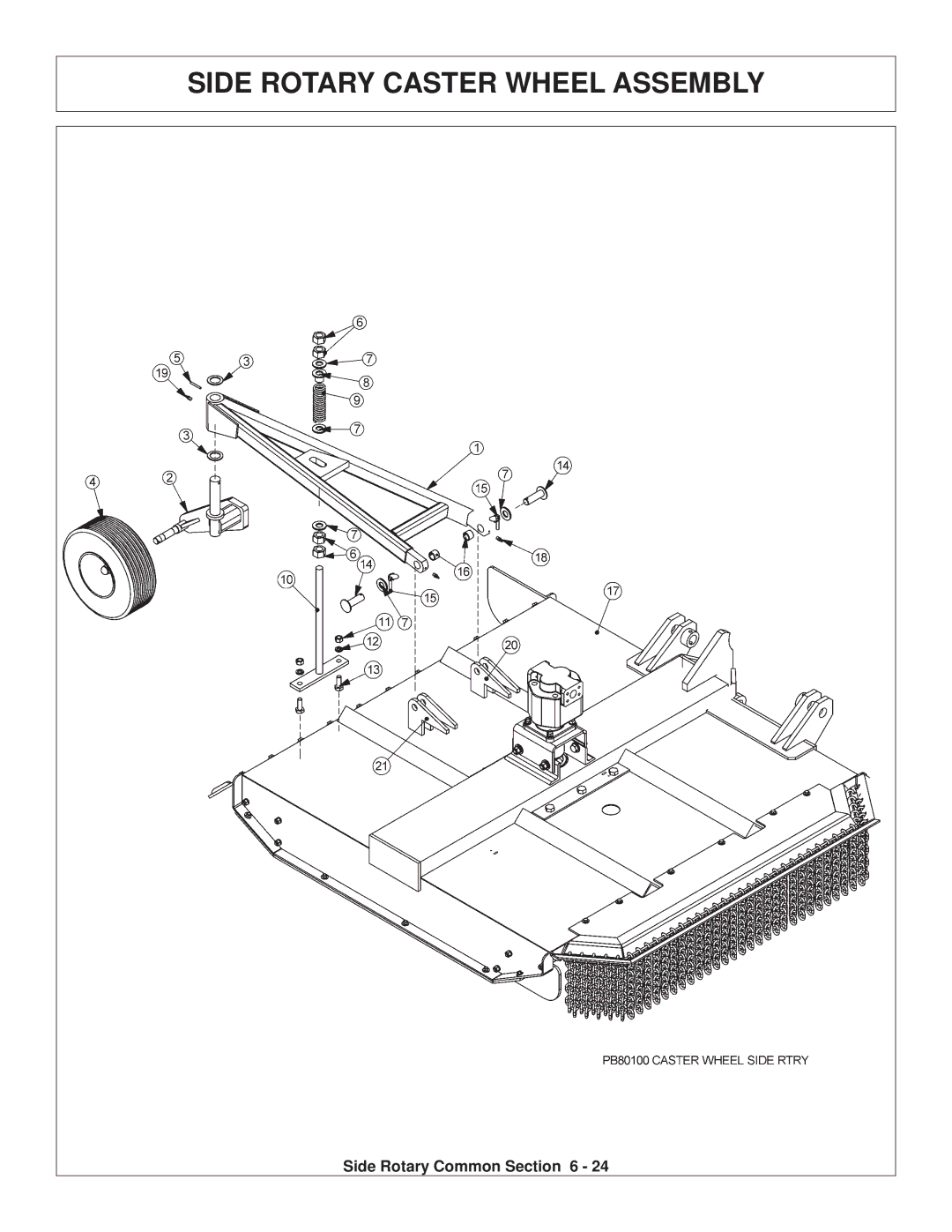 Tiger Products Co., Ltd TS 100A manual Side Rotary Caster Wheel Assembly 