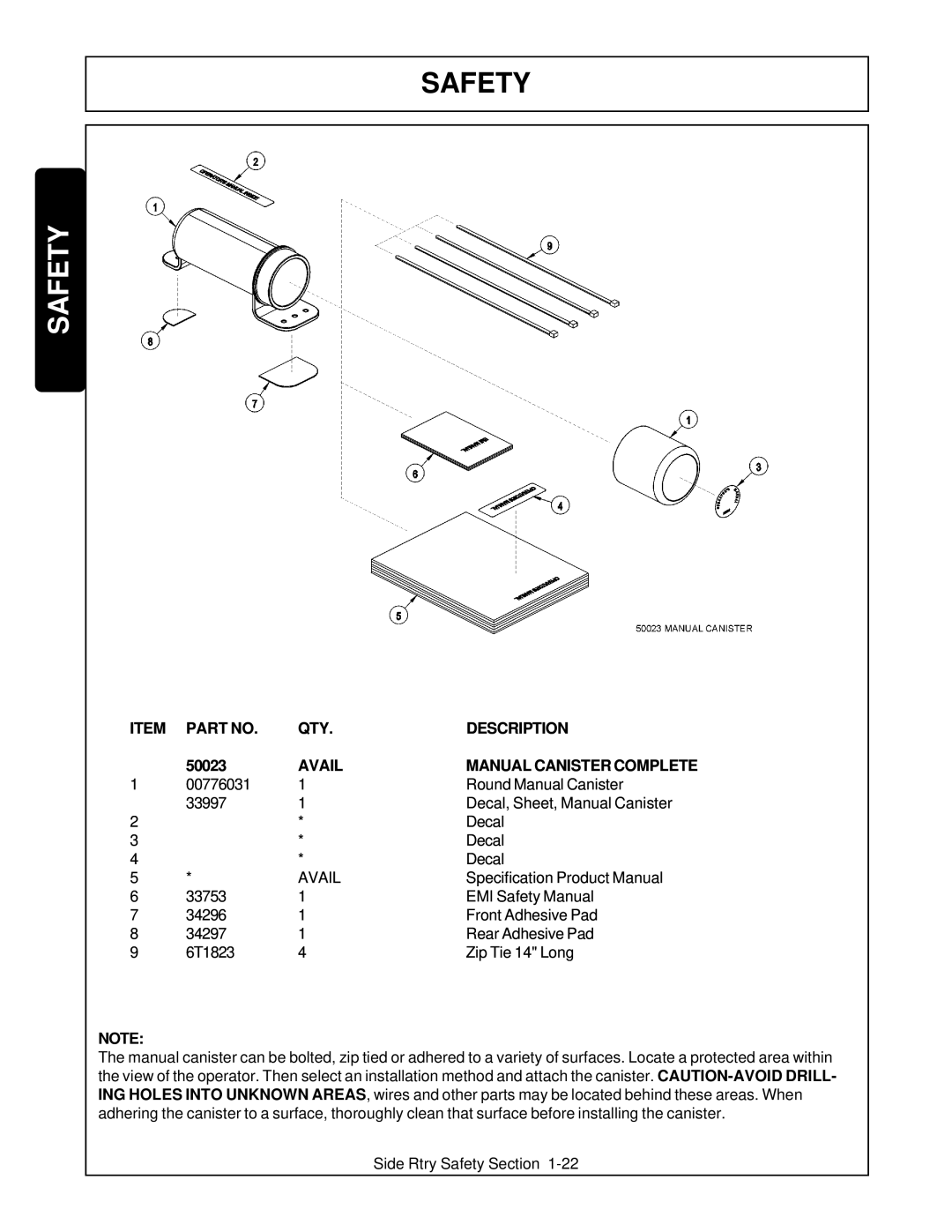 Tiger Products Co., Ltd TS 100A manual Avail Manual Canister Complete 