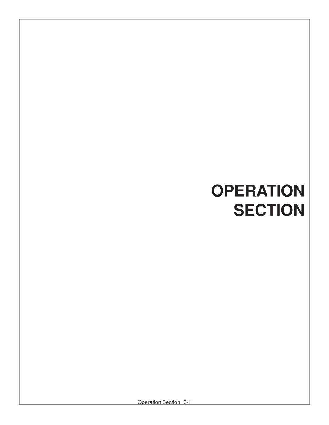 Tiger Products Co., Ltd TS 100A manual Operation Section 