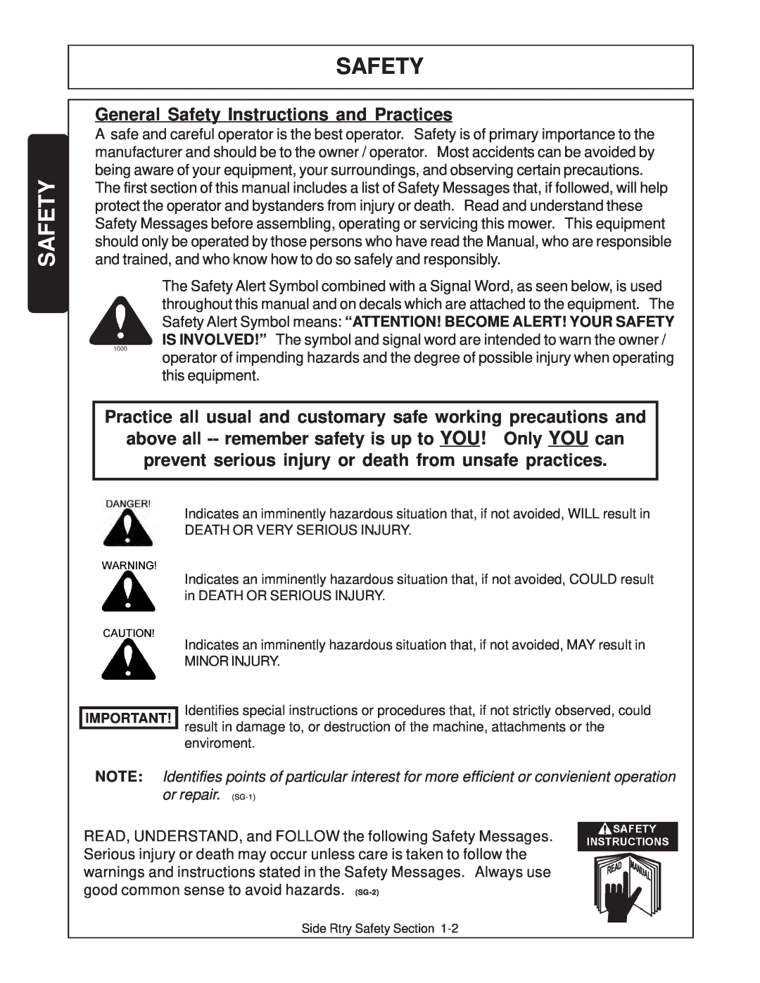 Tiger Products Co., Ltd TS 100A manual General Safety Instructions and Practices 
