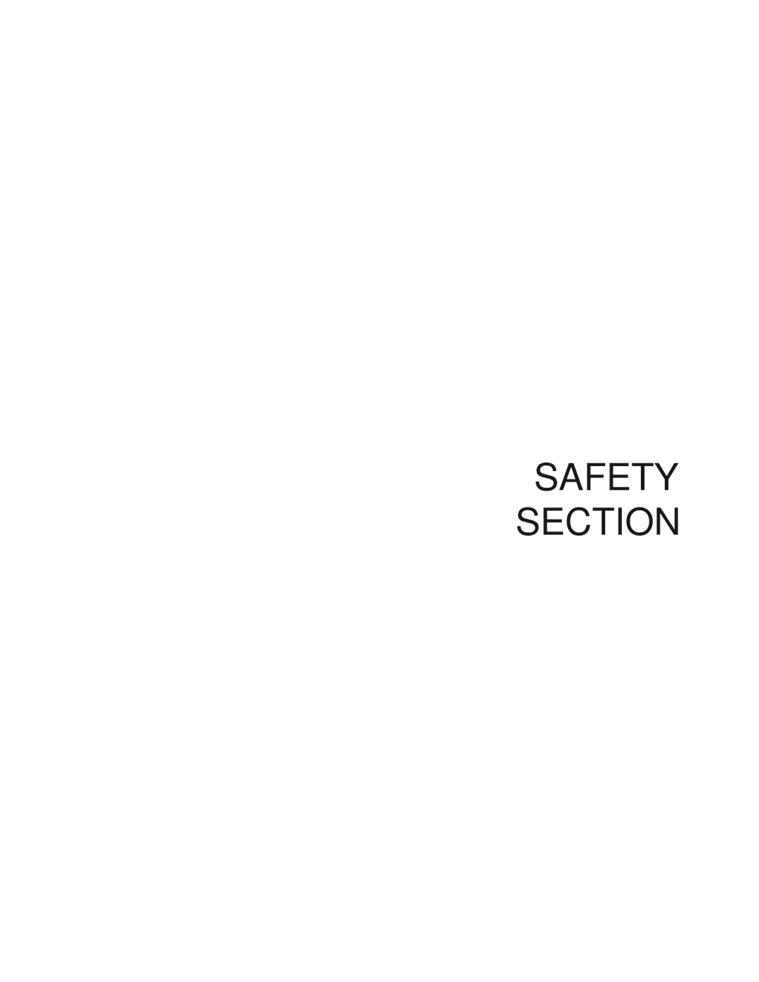 Tiger Products Co., Ltd TWR-120, TWR-180 manual Safety Section 