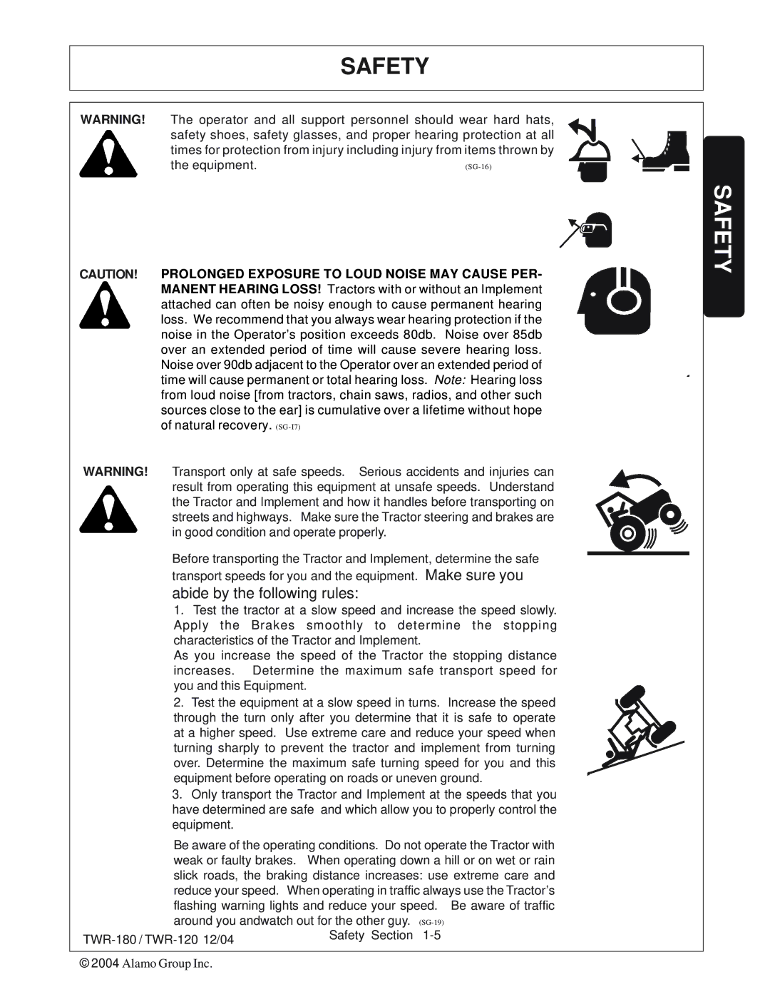 Tiger Products Co., Ltd TWR-120, TWR-180 manual Abide by the following rules 