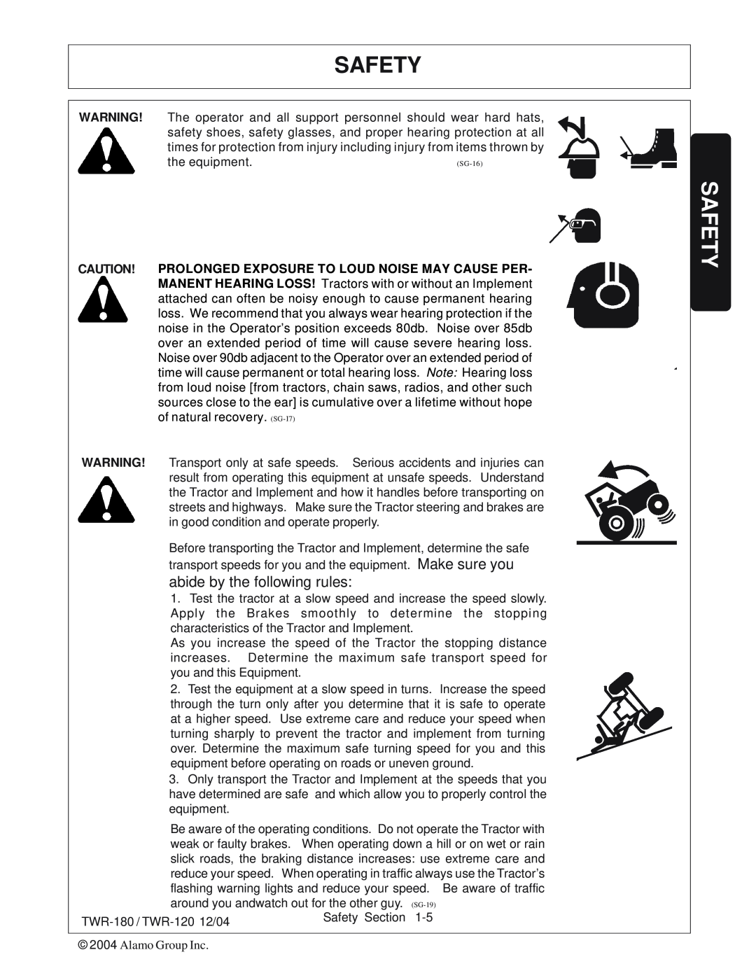 Tiger Products Co., Ltd TWR-120, TWR-180 manual Safety, abide by the following rules 