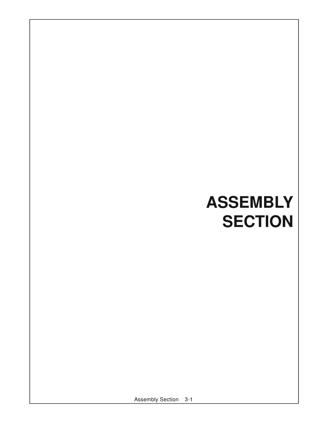 Tiger RBF-14C manual Assembly Section 