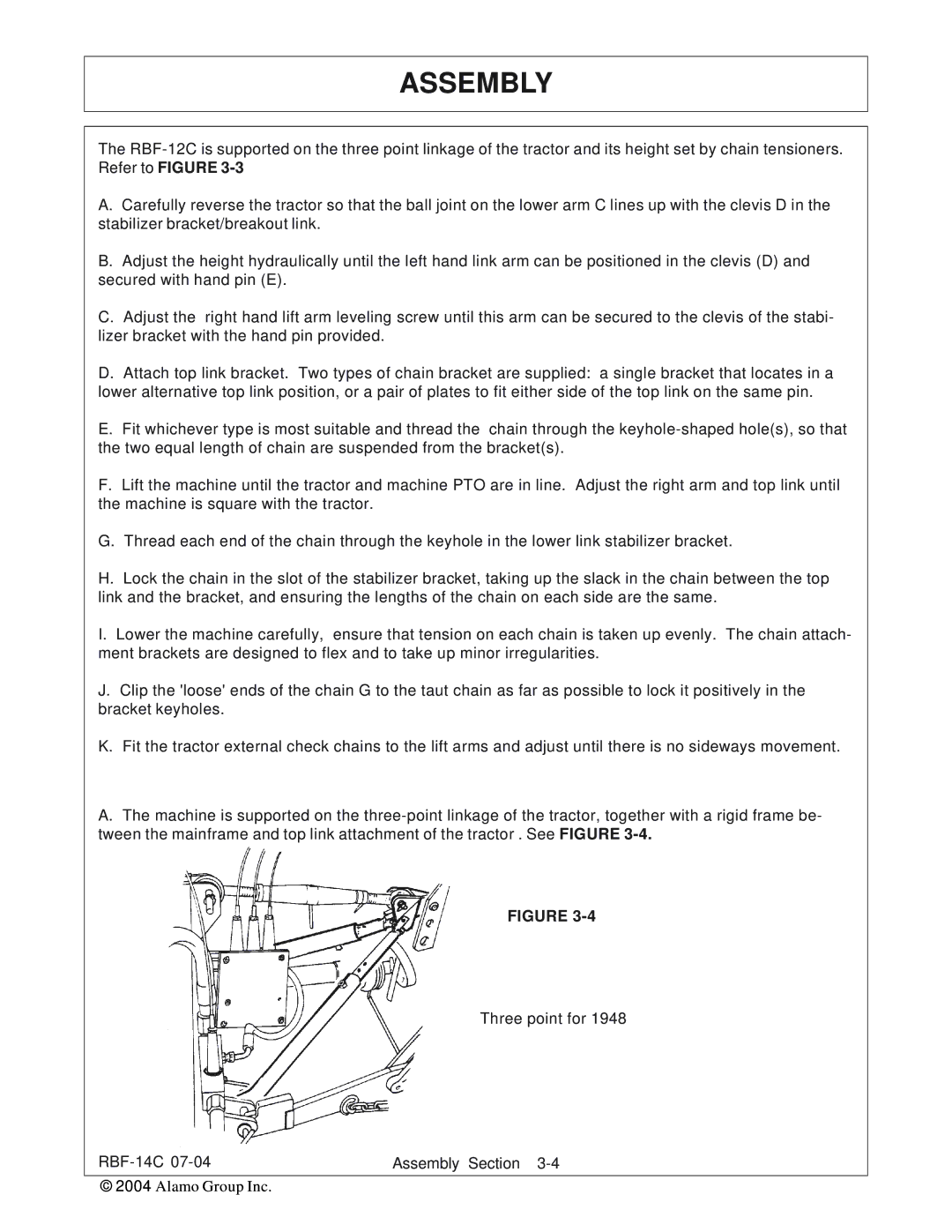 Tiger RBF-14C manual Assembly 