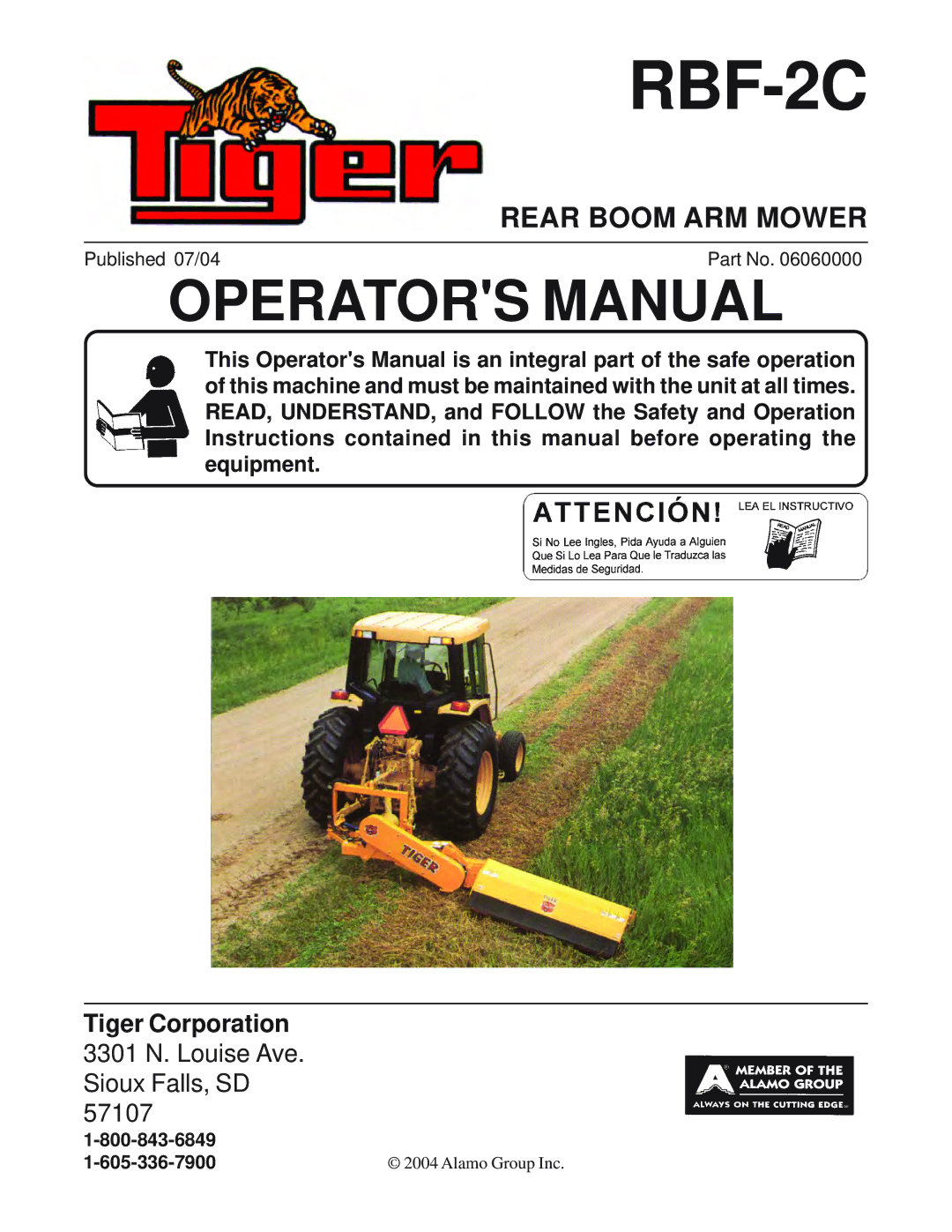 Tiger RBF-2C manual 