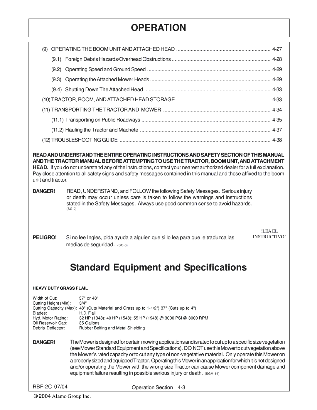 Tiger RBF-2C manual Operation 