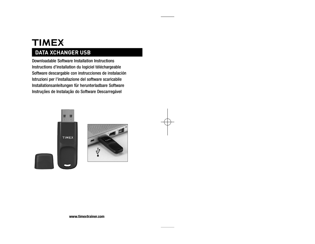 Timex DATAX4 installation instructions Data Xchanger Usb 