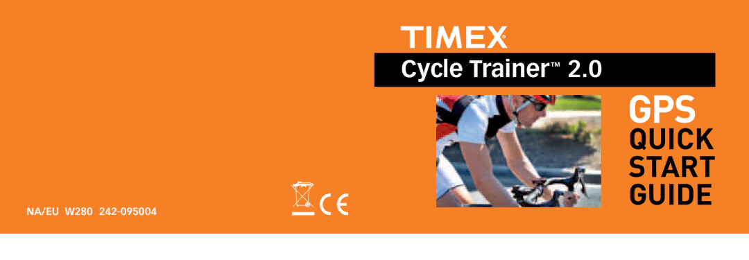 Timex NA/EU W280 242-095004 quick start Gps 